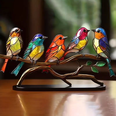 This Enchanting Five Birds Sculpture Metal Art adds a unique and whimsical touch to both your Christmas decor and garden art. Featuring intricate details and sharp lines, this metal art piece will be a standout addition to your holiday decorations.