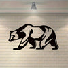 Wildlife Spirit: Metal Bear Wall Art for Office and Home Decor