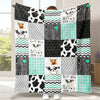 The Cozy Cow Pattern Flannel Throw Blanket is made of ultra-soft flannel that is sure to add cozy warmth and comfort to your favorite lounging spot. Its soothing texture is sure to help you relax and get comfortable for a great night's sleep.