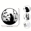 Elegant Metal Black Cat Silhouette Wall Art: The Perfect Gift for Cat Lovers