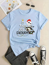 Christmas Skeleton: Festive and Stylish Short Sleeve T-Shirt for Women