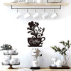 Unique Coffee Bar Wall Art: Stylish Metal Art Coffee Cup Silhouette Decor for Home Kitchen