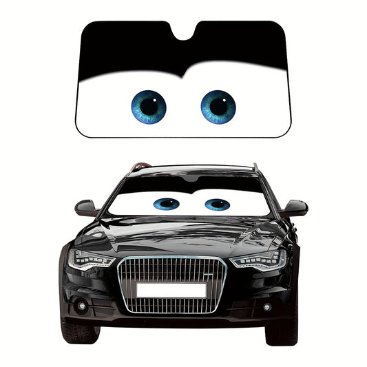 Eye-Pixar Cartoon Window Foils provide ultimate solar protection for car windshields. The colorful sunshades are heated to shrink to fit any car window, ensuring a snug fit that blocks up to 99% of damaging UV rays. This window foil is an essential addition to any automobile.