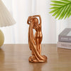 Golden Yoga Goddess Ornament: Exquisite Statue for Elegant Home and Office Décor