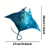 Metal Art Manta Ray Wall Decor: Unique Coastal Decor for Your Beach House