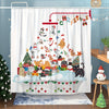 Whimsical Christmas Cat Shower Curtain: Add Festive Flair to Your Bath!