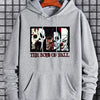 Men's Plus Size with "Film Characters" and 'The Boy Of Fall' letter Print Hoodies, Drawstring Comfortable Oversized Hooded Pullover Sweatshirt Plus Size Best Sellers