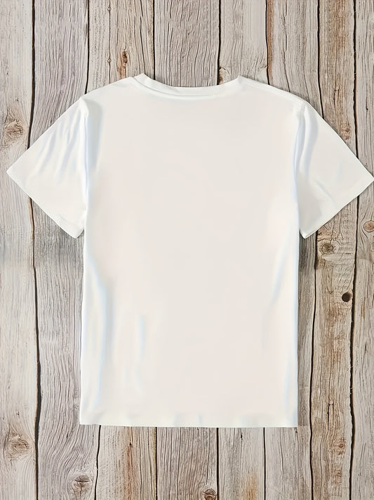 Eggclusive Fashion: Women's Local Egg Dealer Letter Print Tee - Casual Short Sleeve Crew Neck T-Shirt
