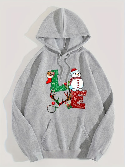 Festive Comfort: Christmas Pattern Hoodie - Dress Casual and Stay Warm this Winter/Fall