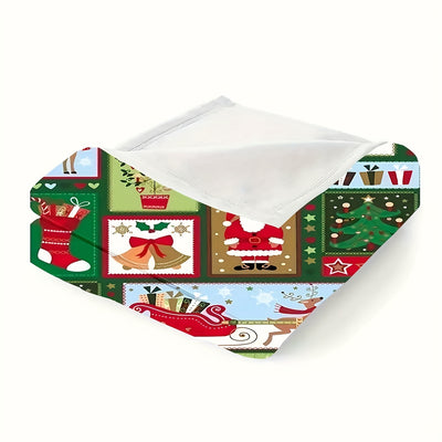 Cozy up with this Personalized Santa Claus Blanket - Perfect Christmas Gift for Family & Friends | Multi-Purpose Flannel Blanket for Home, Office, Car, Camping & Travel | All-Season Comfort