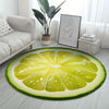Colorful Circles: Multipurpose Artificial Fruit Round Carpet for Home Décor