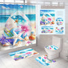 Upgrade your bathroom with this Beach Starfish Bathroom Set. This set includes a waterproof shower curtain to keep your bathroom dry and a non-slip rug for safety. The stylish bathroom accessories complete the look.