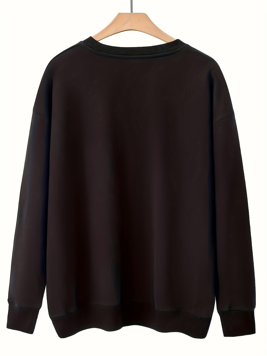 Festive Season's Comfort: Christmas Print Sweatshirt for Women - Casual Long Sleeve Crew Neck Sweatshirt