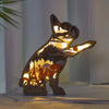 Quirky and Cute: French Bulldog Wooden Art Night Light - A Delightful Table Decor for Dog Lovers