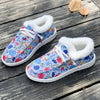 Winter Wonderland: Women's Christmas Cartoon Pattern Snow Boot - Cozy Plush-Lined Slip-Ons for Casual Comfort