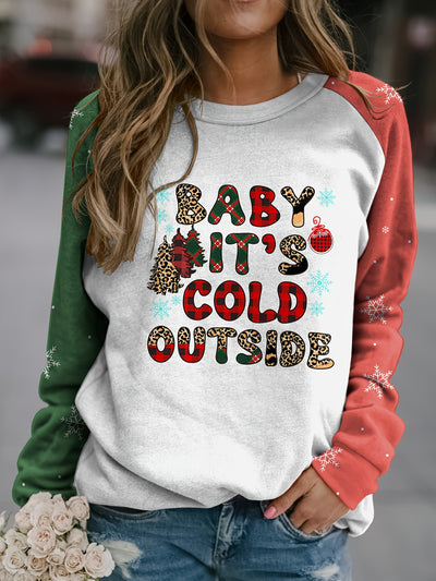 This Women's Plus Size Christmas Sweatshirt is perfect for the winter season. Crafted with a snowflake plaid and cozy letter print, this stylish sweatshirt will keep you warm and festive. The perfect suiting choice for staying cozy and fashionable.