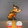 Quirky and Cute: French Bulldog Wooden Art Night Light - A Delightful Table Decor for Dog Lovers