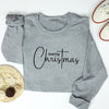 This stylish pullover sweatshirt is perfect for the holidays! With a cozy and comfortable design, it features a festive Christmas letter print that will make you stand out. Great for layering, enjoy the holiday spirit in style.