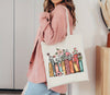 Stylish Floral Shoulder Bag: The Perfect Lightweight Canvas Tote for Shopping & Gifting