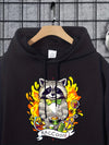 Raccoon Streetwear: Men's Cool Printed Hoodie for Winter-Fall Styling
