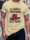 Men's Casual Truck Pattern T-Shirt: Embrace Street Style with this Stretch Round Neck Tee for an Effortlessly Cool Summer Look