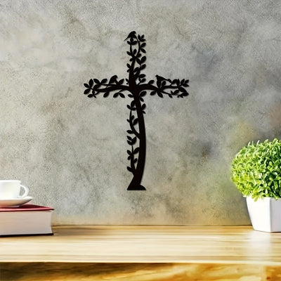 Serene Sanctuary: Metal Wall Art Tree and Birds Living - A Religious Home Accent and Decorative Gift