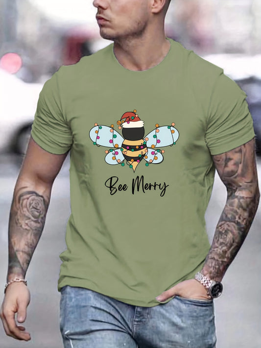 Introducing the Buzzy Christmas Cheer t-shirt, perfect for stylish summer outdoor looks. This trendy t-shirt is the ideal gift for men, featuring a unique design that will make you stand out from the crowd. Made from high-quality materials, this t-shirt offers both style and comfort.