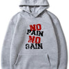 No Pain, No Gain: The Ultimate Graphic Print Hoodie for Active Men