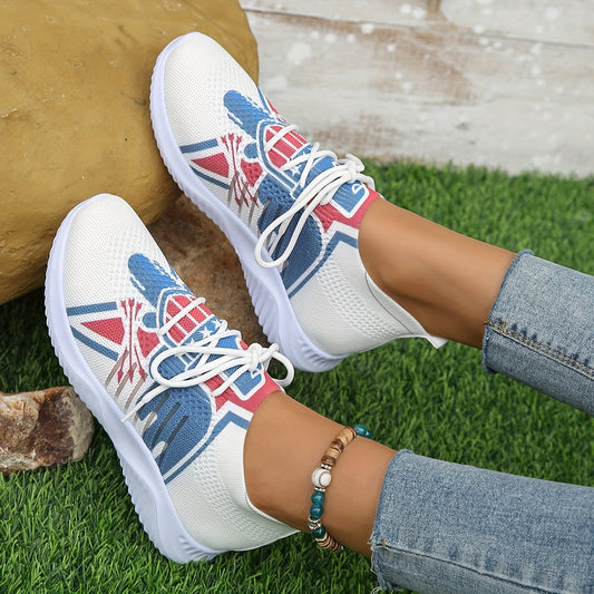 Eagle Fly: Celebrate Independence Day with Women's Breathable Sock Sneakers