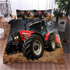 Stylish and Vibrant 3D Tractor Print Duvet Cover Set - A Playful Addition for Your Bedroom Decor