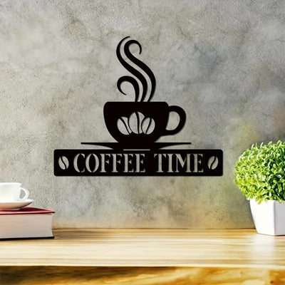 Personalized Coffee Bar Metal Sign: Stylish Wall Art and Decor for Coffee Lovers