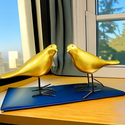 Charming Resin Bird Decoration: Delightful Ornament for Home, Living Room, Hotel, and More!