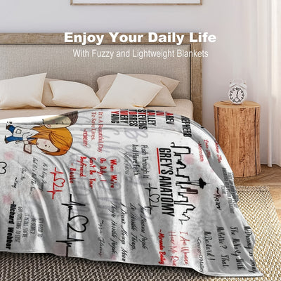 This one-of-a-kind cartoon, Lives of Surgical Interns and Residents Blanket, features the attendings of the fictional hospital. The cozy blanket is perfect for keeping warm while you relax or study in the comfort of home.