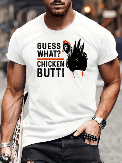 Chicken Prints on Fleek: Men's Casual Trendy T-Shirt for Hip Hop Enthusiasts