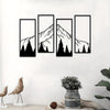 Minimalist Metal Art Mountain Square Wall Decorations for Home and Office