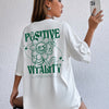 Women's T-shirt with Flower Design Print, Short Sleeve Loose Fashion Summer T-shirt
