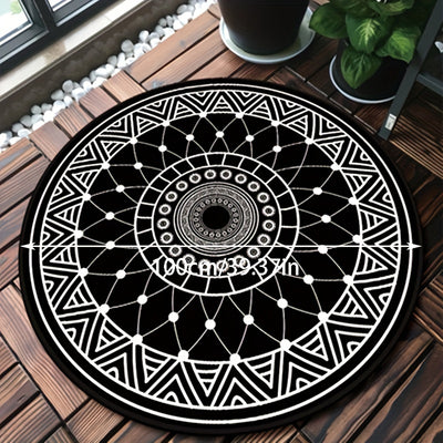 Boho Mandala Velvet Floor Mat: A Stylish and Comfortable Addition to Your Living Room Decor