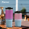 This 30OZ and 20OZ tumbler is your perfect companion for outdoor activities. Crafted with stainless steel, it has large capacity and superior insulation, meaning it can keep liquid hot or cold for up to 12 hours. Its colorful designs make it fun and fashionable. Ideal for travel, driving, and camping.