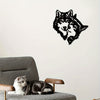 Wild and Mysterious: Wolf Mate Black Metal Wall Art - A Modern Touch for Every Room