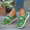 Festive Footwear: Women's Christmas Print Canvas Shoes - Casual, Lightweight, and Stylish Low-Top Sneakers