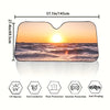 Seaside Sunset Scenery Car Windshield Sunshade: Protect your Car with Style!