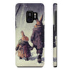 Rabbits in adventurer Phone Case, Rabbit walk in the snow Phone Cases, Case-Mate