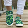 Women's Canvas Shoes with Leaf - Casual Shoes for Comfortable and Stylish Walking