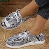 Stylish Newspaper Print Women's Canvas Shoes- Lightweight and Comfortable Walking Shoes