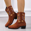 Sunflower Delight cowboy boots offer a fashionable and comfortable look for any woman's wardrobe. Featuring a chunky heel and embroidered accents, these slip-on boots will provide you with a unique touch of style. The leather-lined interior ensures durability and support, perfect for all-day wear.