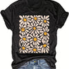 Flower Power: Embrace the Vibrant Blooms with our Casual Short Sleeve Top for Spring/Summer Women's Clothing Collection!