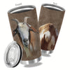 Wildly Chic: 20oz Animal Print Stainless Steel Tumbler - The Perfect Halloween Gift for Loved Ones!
