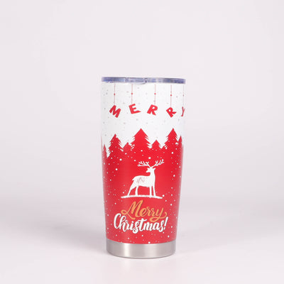 20oz Christmas Tumbler: Stylish Stainless Steel Water Bottle for All Seasons and Perfect Xmas Gift