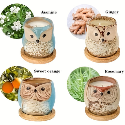 This Combo 6pcs of Owl Candle and Essential Oil Candle Gifts is a unique way to make a thoughtful gift. The candles are made of natural wax and provide a healing, relaxing atmosphere when burned. With its cute owl shape and essential oil aromas, you can bring joy and beauty to your loved ones.