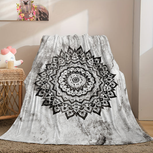 Mandala Magic: Ethnic Style Flannel Blanket for Comfort and Style in Every Setting
